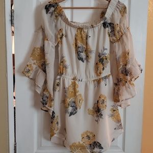 Hint of Blush floral dress